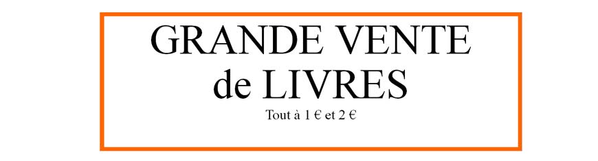 Grande vente de livres